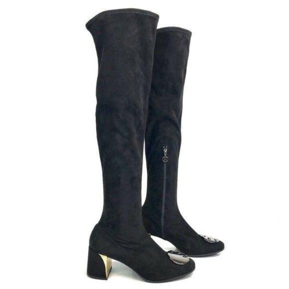 FABI SuedeStretch Side Zip Over The Knee Boots
